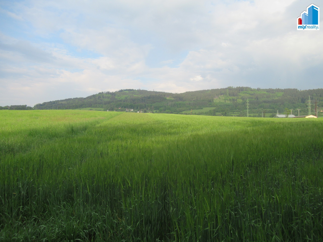 pohled na část pozemku