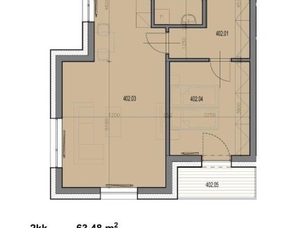 Prodej bytu, 2+kk, 63 m²