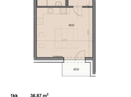 Prodej bytu, 2+kk, 36 m²