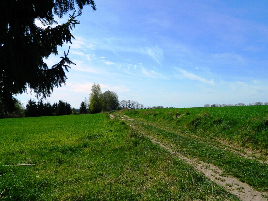 Cesta kolem pozemku.