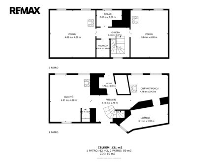 Pronájem domu/vily, 121 m²