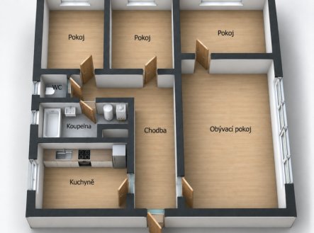 Prodej bytu, 4+1, 125 m²