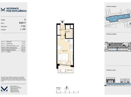 Prodej bytu, 1+kk, 31 m²