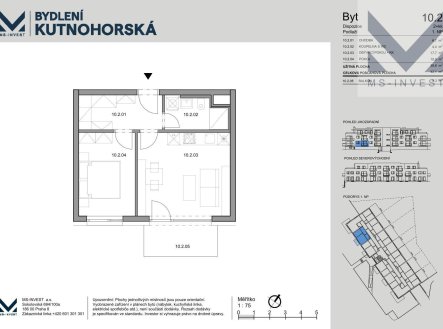 Prodej bytu, 2+kk, 42 m²