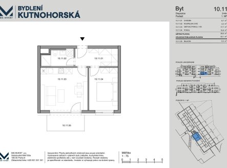Prodej bytu, 2+kk, 42 m²
