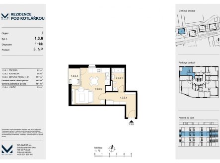 Prodej bytu, 1+kk, 37 m²