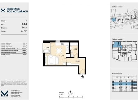 Prodej bytu, 1+kk, 37 m²
