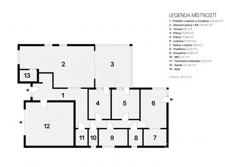 Prodej domu/vily, 182 m²
