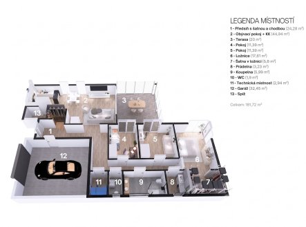 Prodej domu/vily, 182 m²