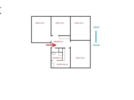 Prodej bytu, 4+1, 88 m²