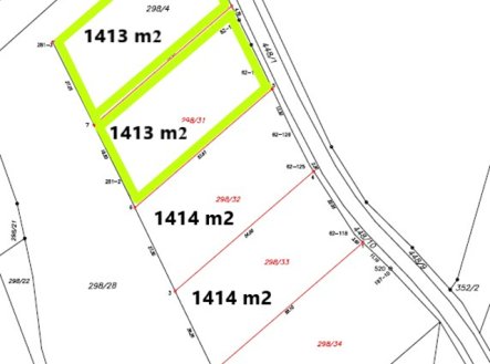 Prodej pozemku pro bydlení, 1 413 m²