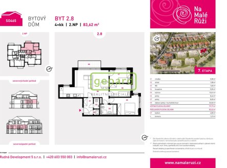 Prodej bytu, 4+kk, 84 m²