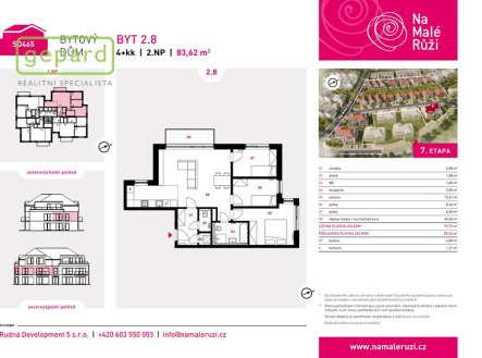 Prodej bytu, 4+kk, 84 m²