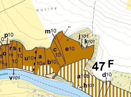 Prodej pozemku, les, 1 816 m²