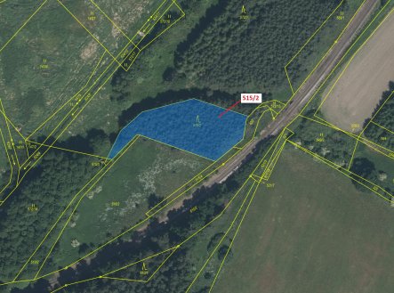 Prodej pozemku, les, 1 734 m²