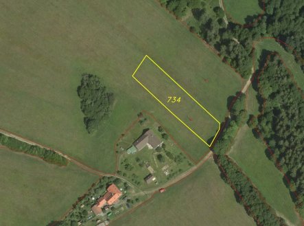 Prodej pozemku, trvalý travní porost, 3 587 m²