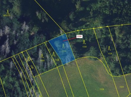 Prodej - pozemek, les, 420 m²