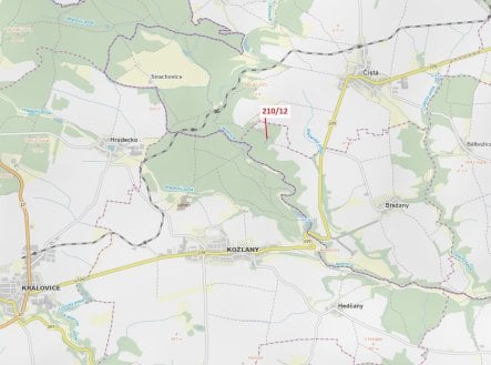 Prodej pozemku, les, 833 m² obrázek