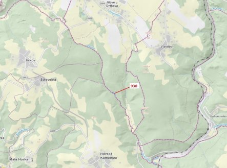 Prodej pozemku, les, 967 m² obrázek