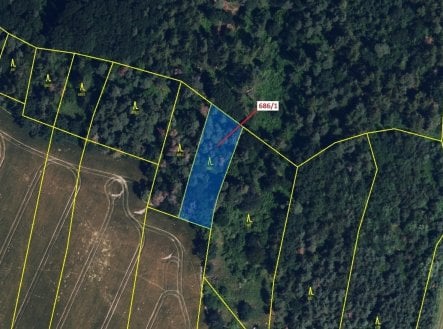 Prodej pozemku, les, 1 280 m²