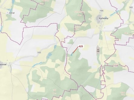 Prodej - pozemek, les, 1 719 m²