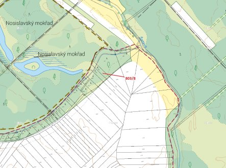 Prodej - pozemek, les, 574 m²