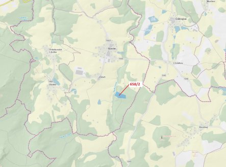 Prodej pozemku, les, 26 622 m²