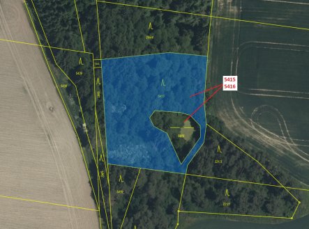 Prodej pozemku, les, 4 645 m²