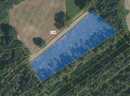 Prodej pozemku, les, 6 908 m²