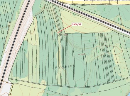 Prodej pozemku, les, 4 949 m²