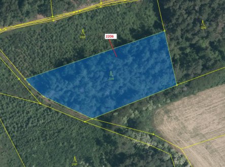 Prodej pozemku, les, 4 560 m²