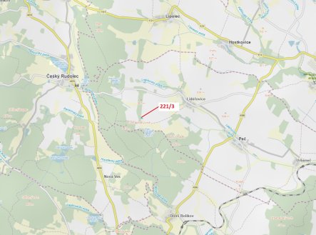 Prodej pozemku, les, 1 109 m²