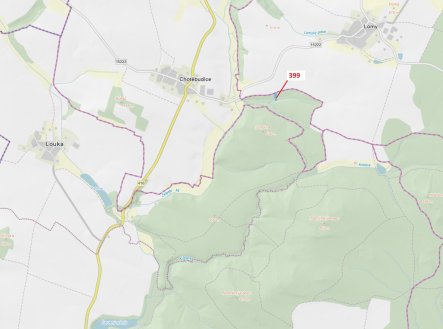 Prodej pozemku, les, 2 054 m²