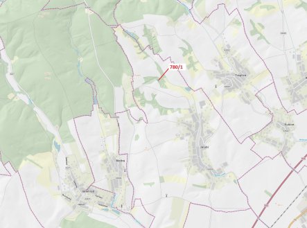 Prodej pozemku, les, 659 m²