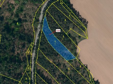 Prodej pozemku, les, 1 796 m²