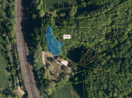 Prodej pozemku, les, 1 112 m²