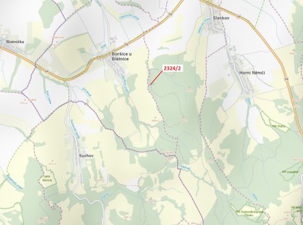 Prodej pozemku, les, 1 060 m²
