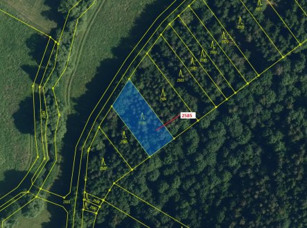 Prodej pozemku, les, 774 m²