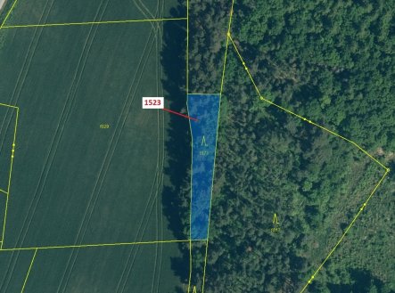 Prodej pozemku, les, 645 m²