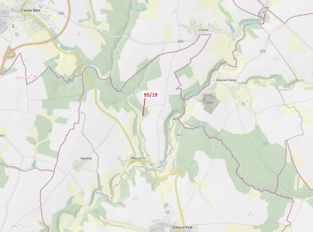 Prodej pozemku, les, 121 m²