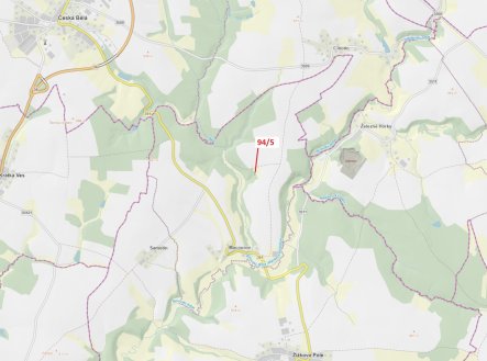 Prodej pozemku, les, 119 m²