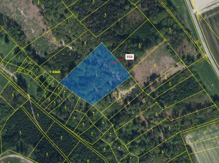 Prodej pozemku, les, 6 762 m²