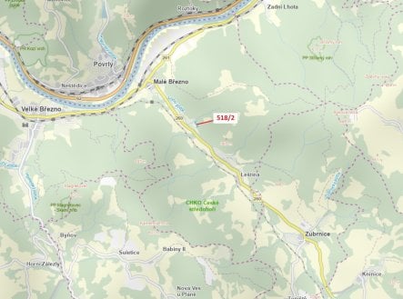 Prodej pozemku, les, 2 957 m²