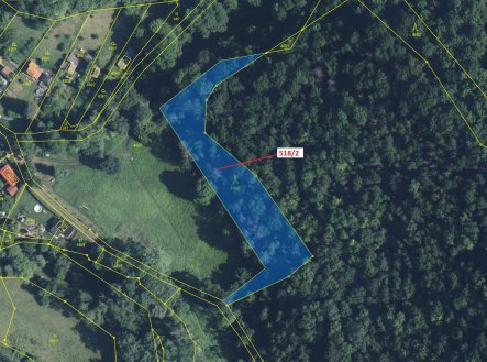 Prodej pozemku, les, 2 957 m²