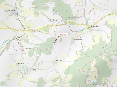 Prodej pozemku, les, 9 168 m²