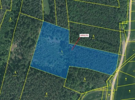 Prodej pozemku, les, 9 168 m²