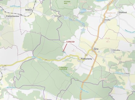 Prodej pozemku, les, 4 694 m²