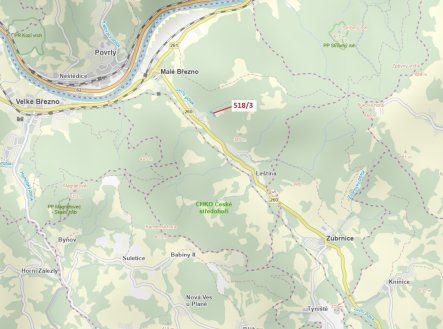 Prodej pozemku, les, 2 232 m² obrázek