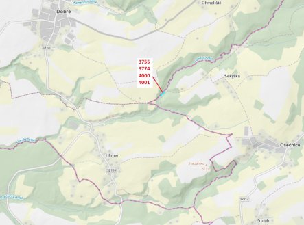 Prodej pozemku, les, 1 509 m²