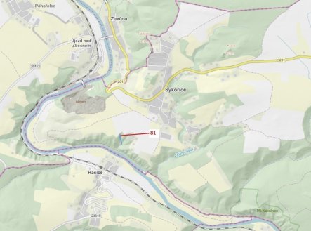 Prodej pozemku, les, 1 816 m²